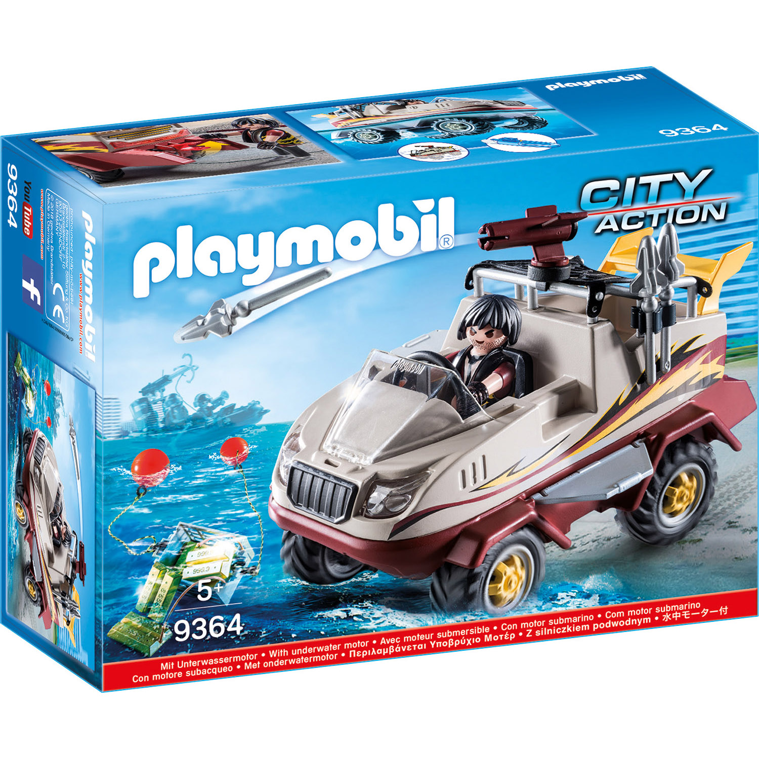 Playmobil Конструктор Грузовик-амфибия 9364pm - фото 1