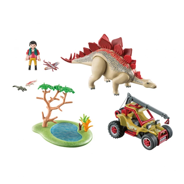 Playmobil Конструктор Исследовательский транспорт со стегозавром - фото 4