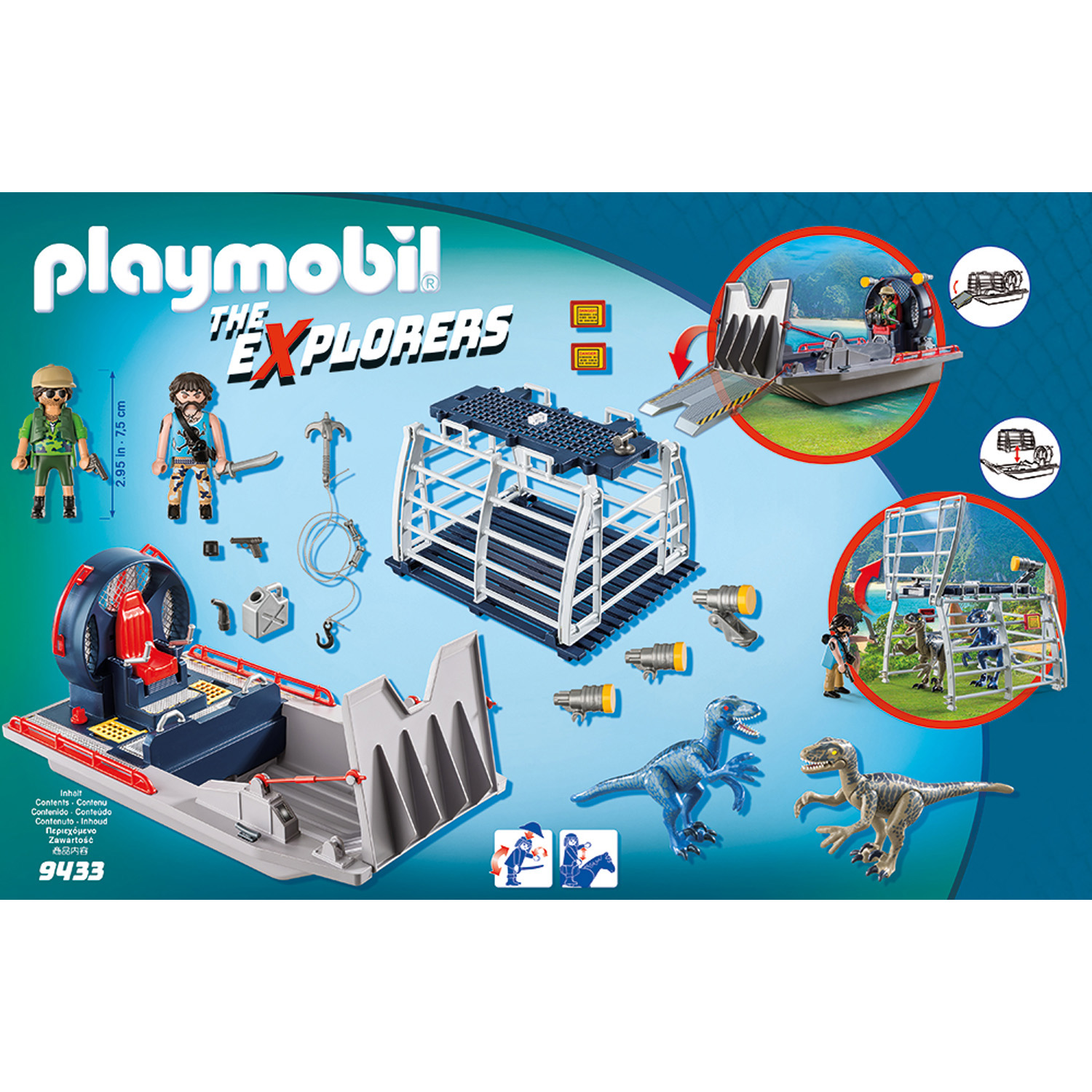 Playmobil Конструктор Вражеское воздушное судно с ящером 9433pm - фото 2