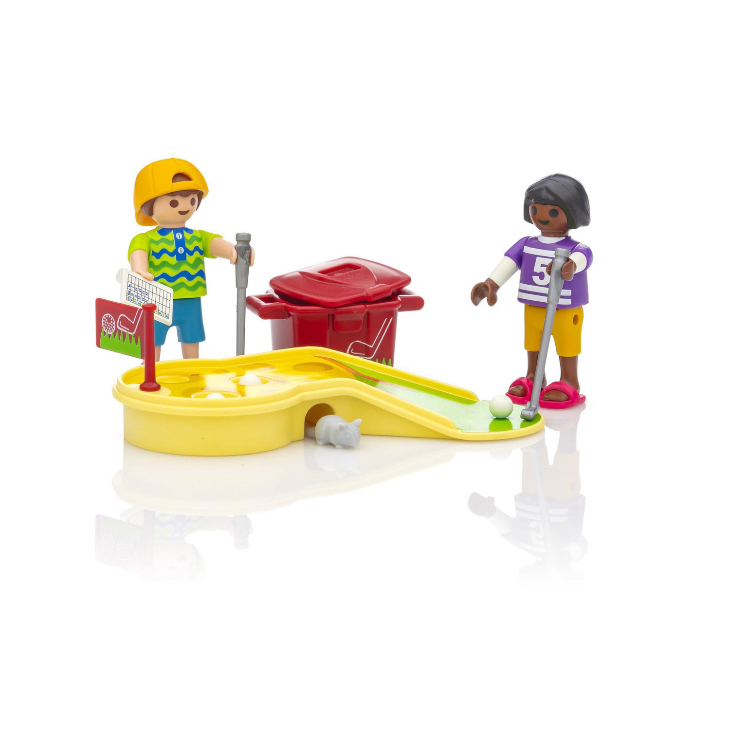 фото Конструктор playmobil экстра-набор: играющие дети в минигольф