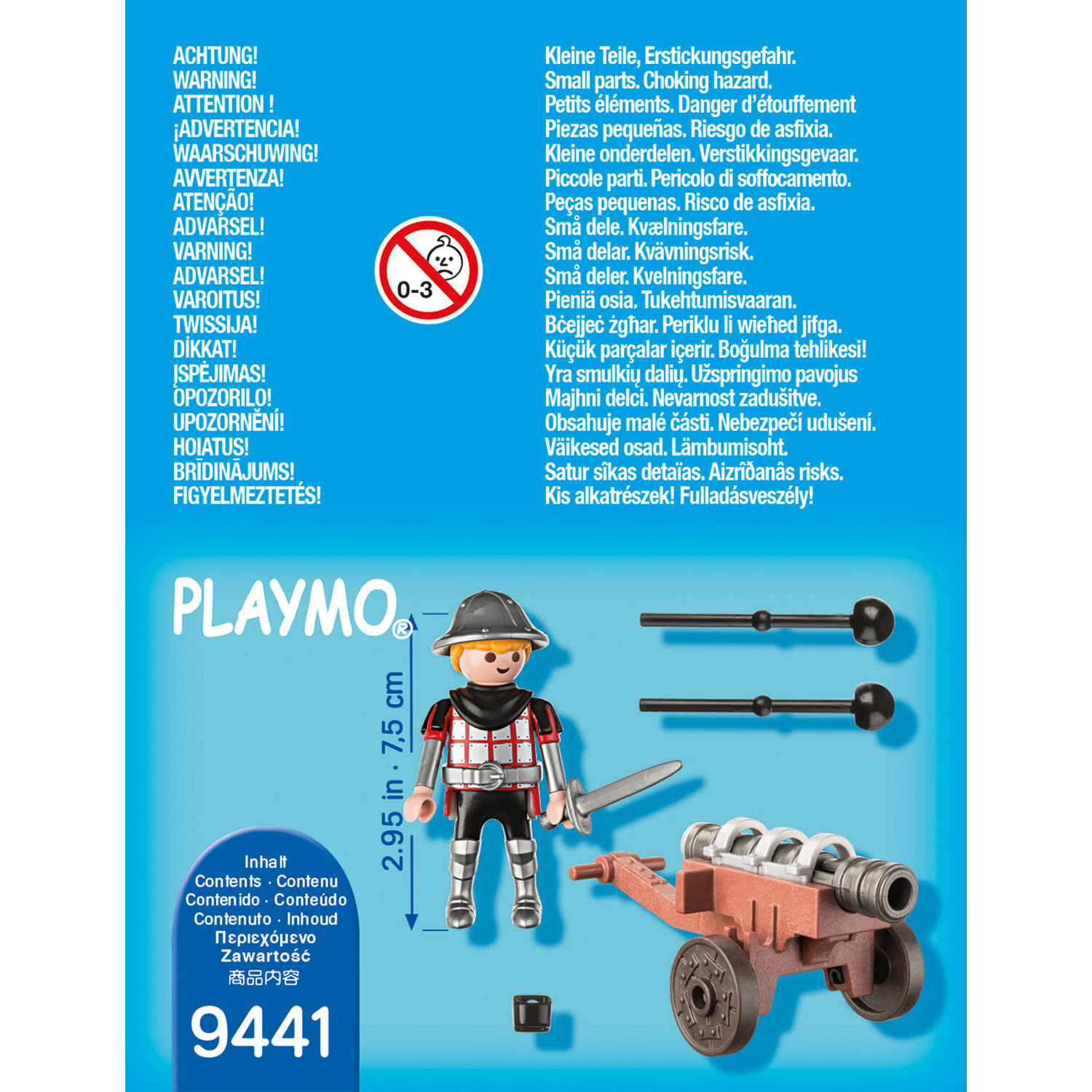 Playmobil Конструктор Рыцарь с пушкой 9441pm - фото 2