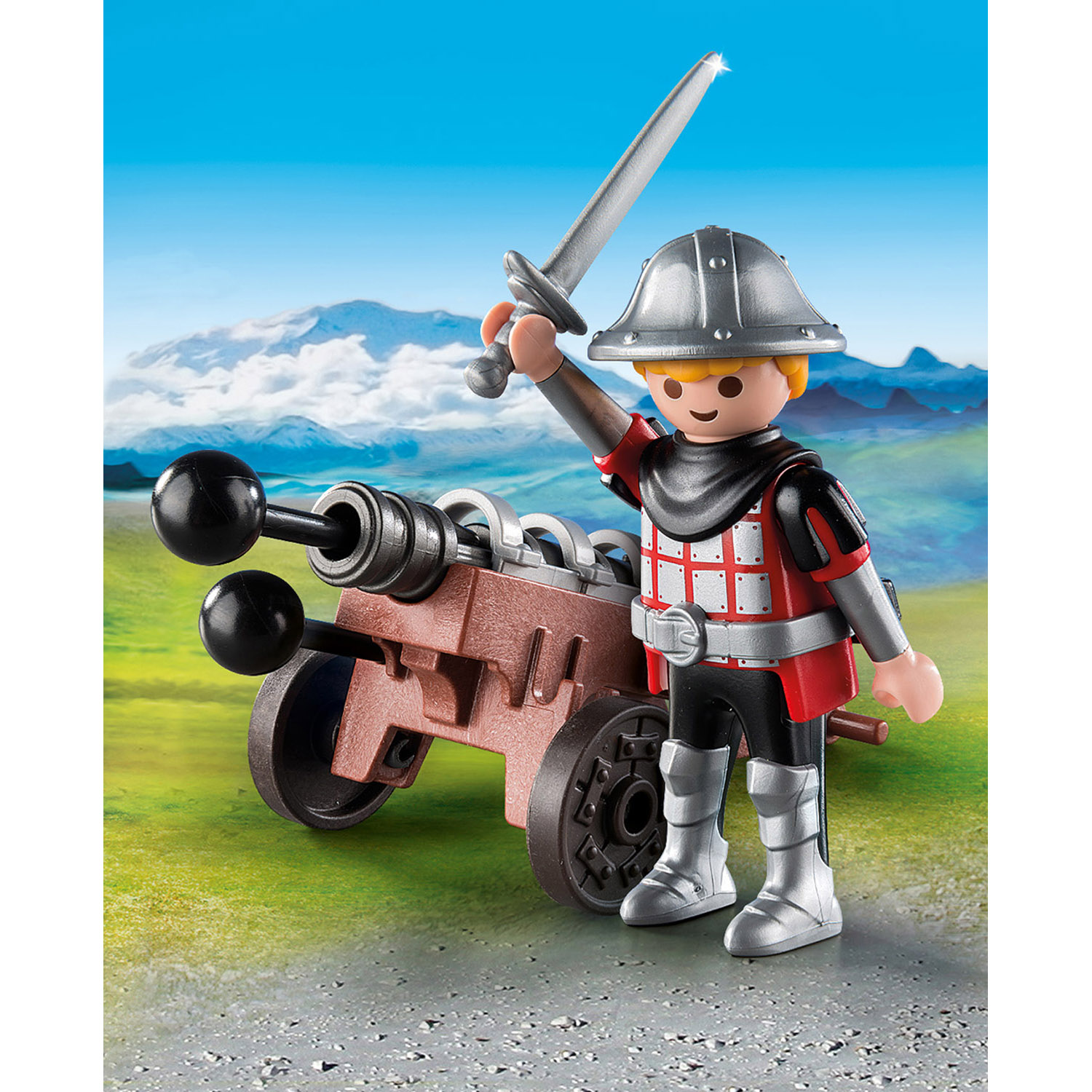 фото Конструктор playmobil экстра-набор: рыцарь с пушкой