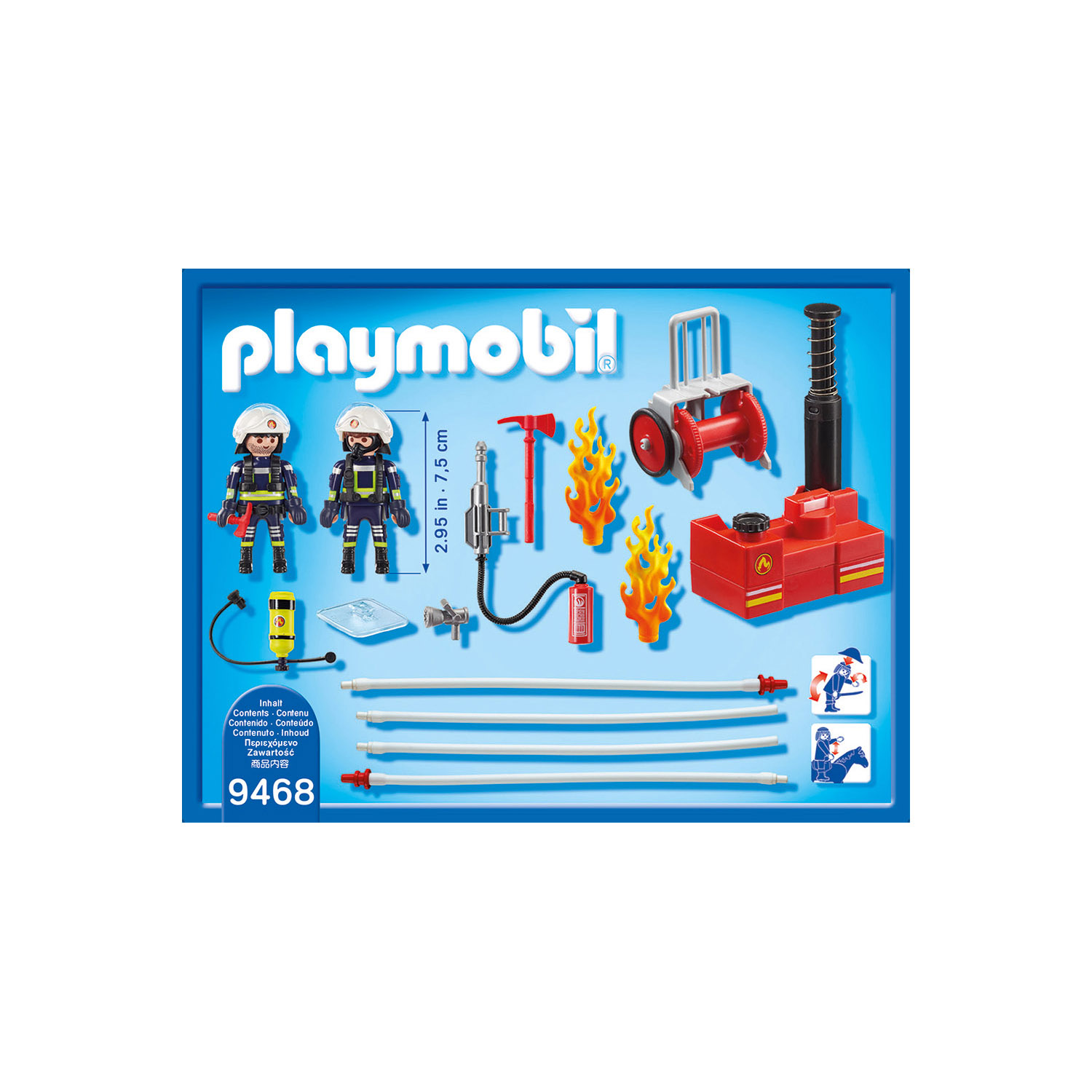 Playmobil Конструктор Пожарные с водяным насосом 9468pm - фото 4