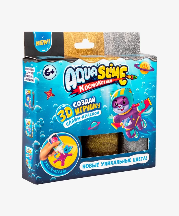 Набор для творчества Aqua Slime золото-серебро