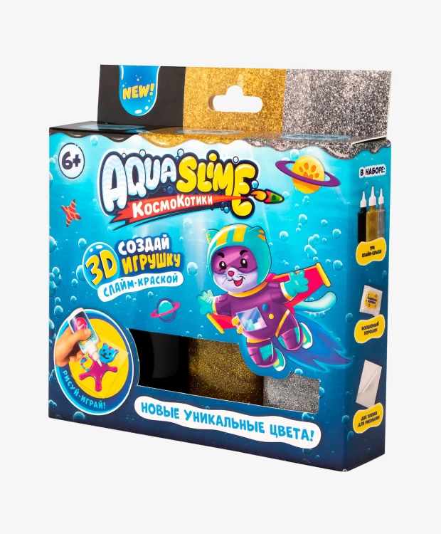 Набор для творчества Aqua Slime золото-серебро