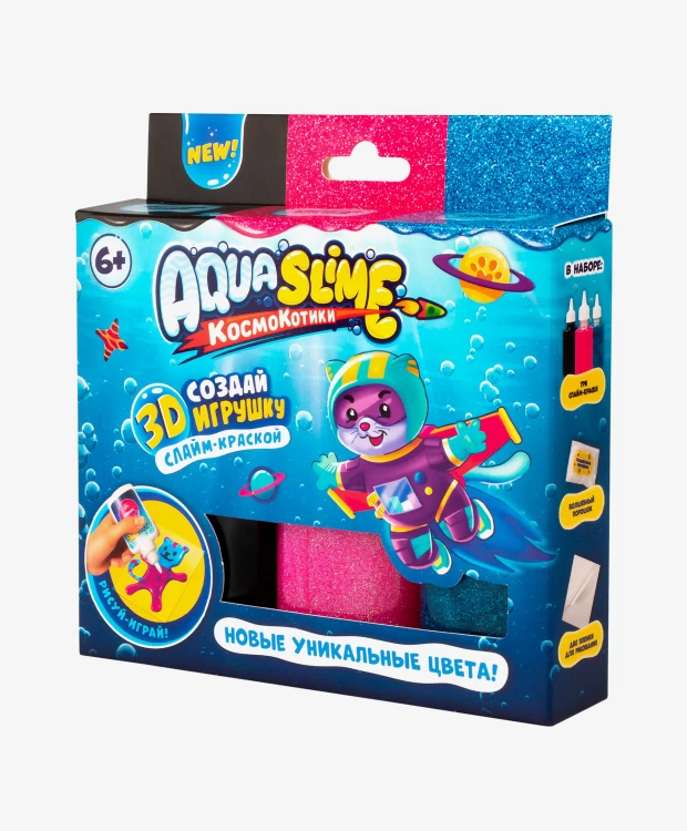 Набор для творчества Aqua Slime розовый-синий