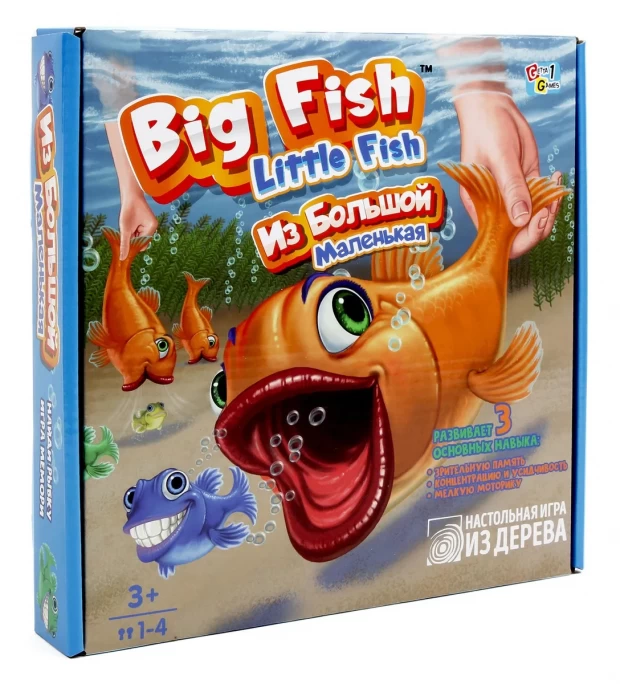 Tree Toys Настольная игра Big Fish Little Fish цена и фото