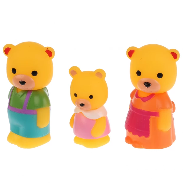 фото Играем вместе пластизолевые игрушки семья медведей