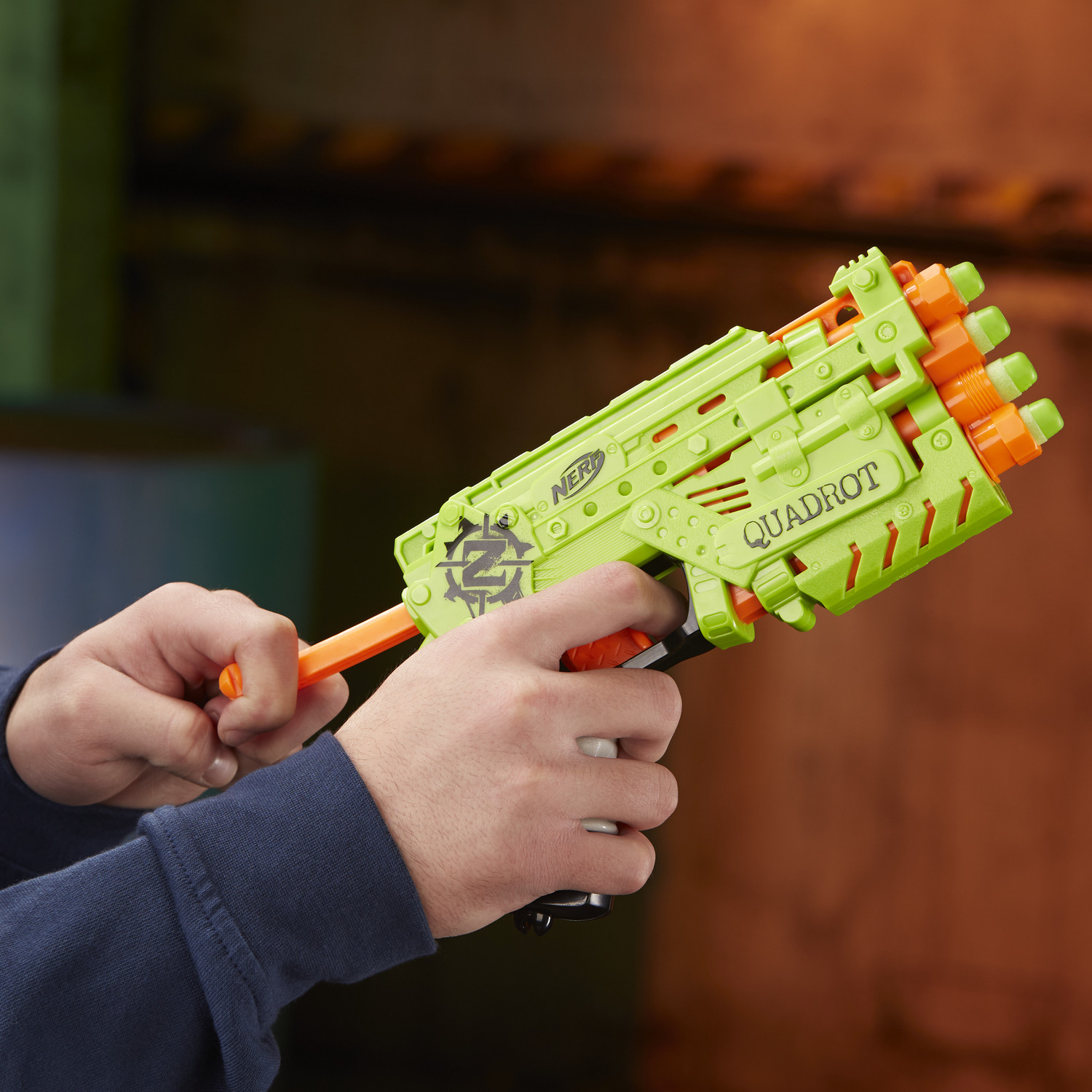 фото Nerf игровой набор бластер со стрелами зомби страйк квадрот