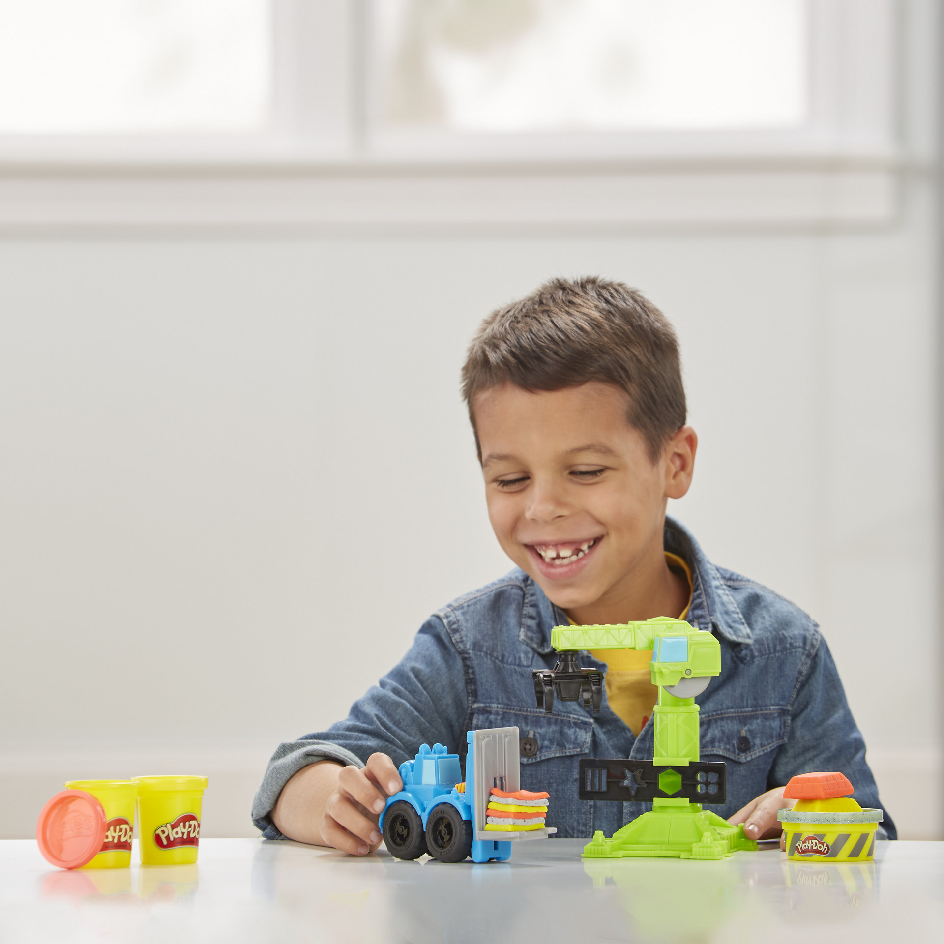 фото Play-doh игровой набор кран-погрузчик