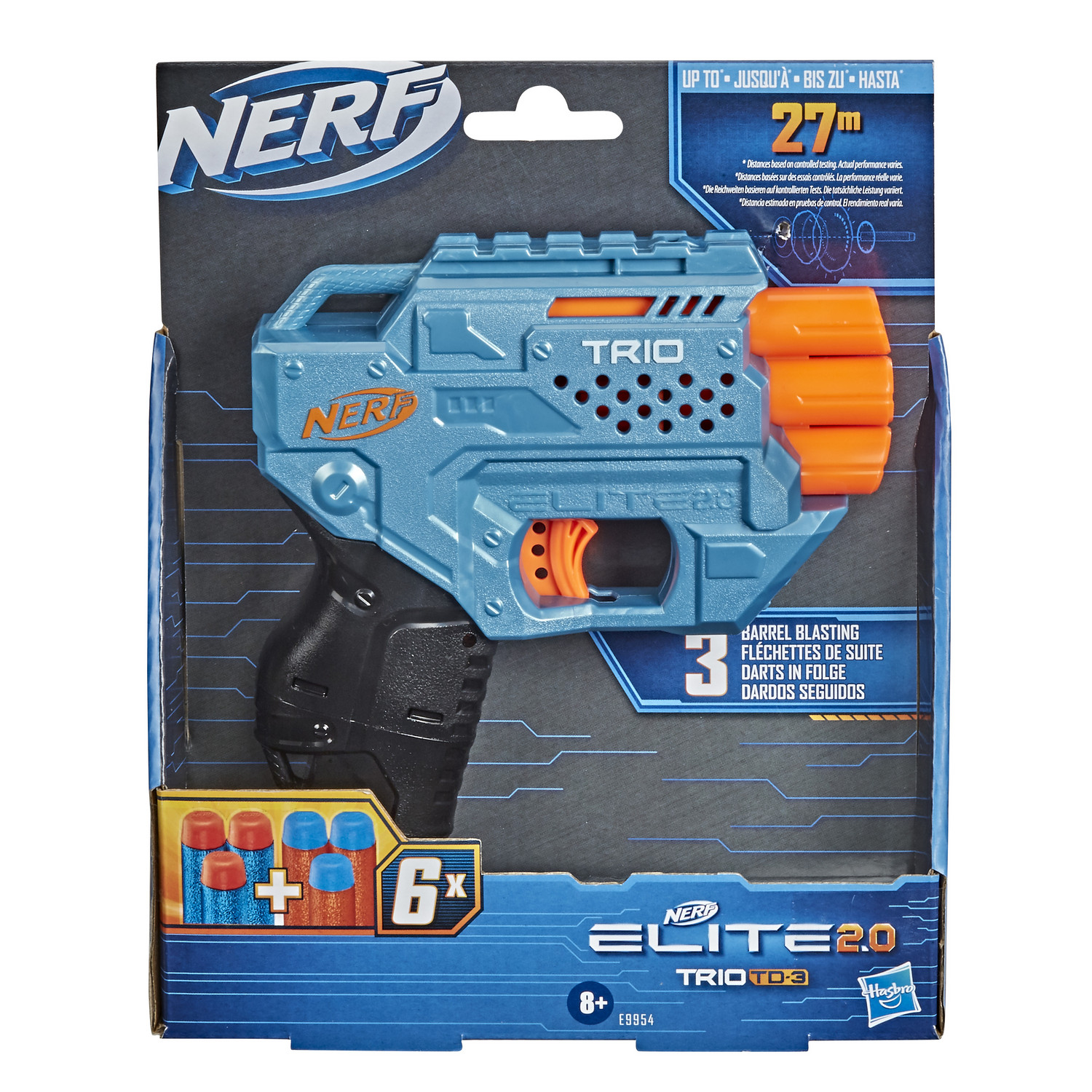 фото Nerf игр. набор бластер e2.0. трио