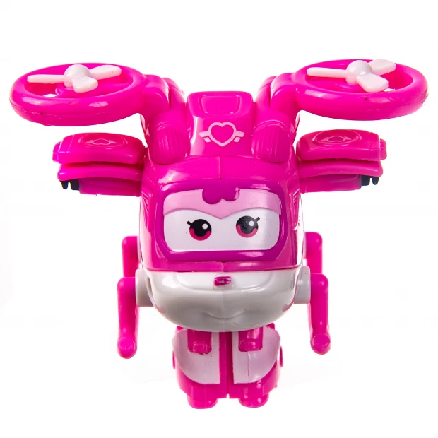 Робот трансформер Заряженный Диззи Мини Супер Крылья вертолеты и самолеты super wings игрушка трансформер супер диззи