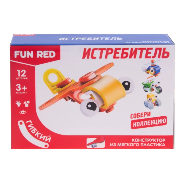Fun Red Конструктор гибкий Истребитель - фото 1