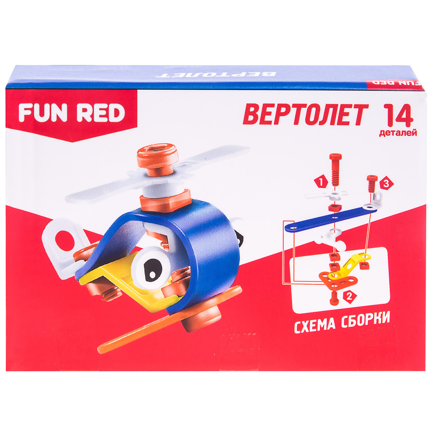 фото Fun red конструктор гибкий вертолет