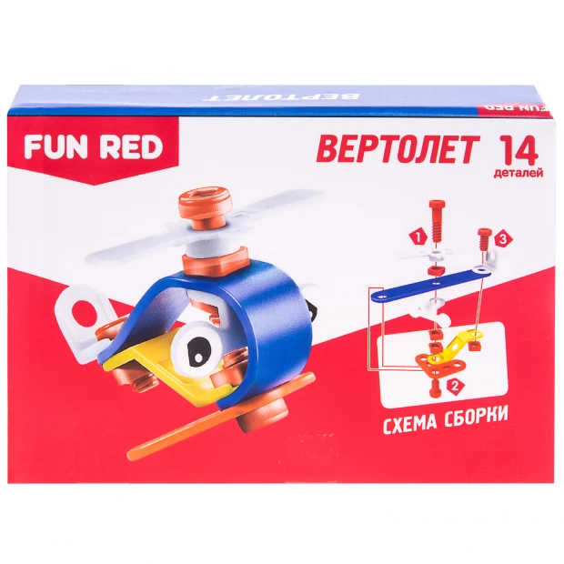 Fun Red Конструктор гибкий Вертолет - фото 2