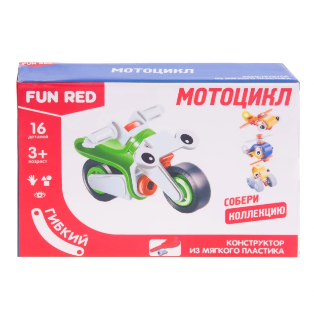 Fun Red Конструктор гибкий Мотоцикл