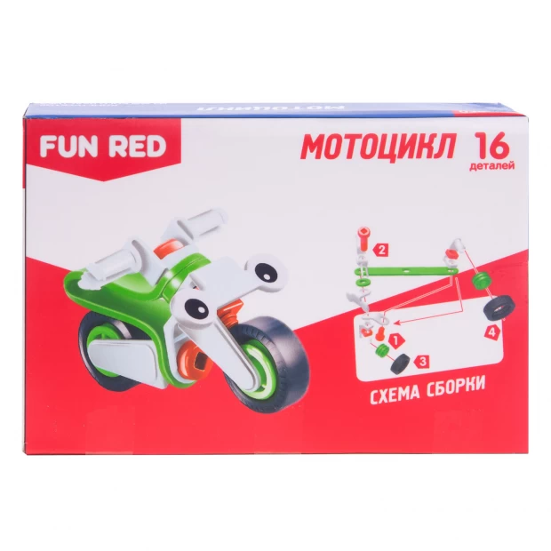 фото Fun red конструктор гибкий мотоцикл