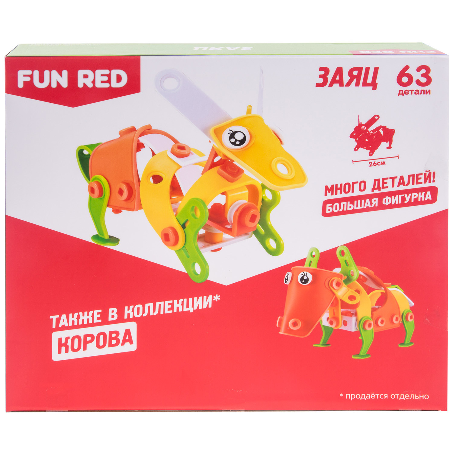 фото Fun red конструктор гибкий заяц