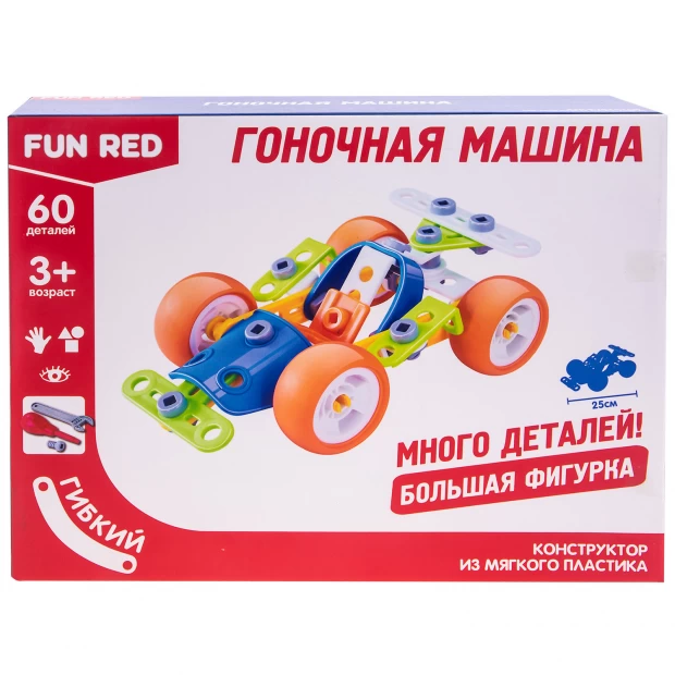 Fun Red Конструктор гибкий Гоночная машина - фото 1