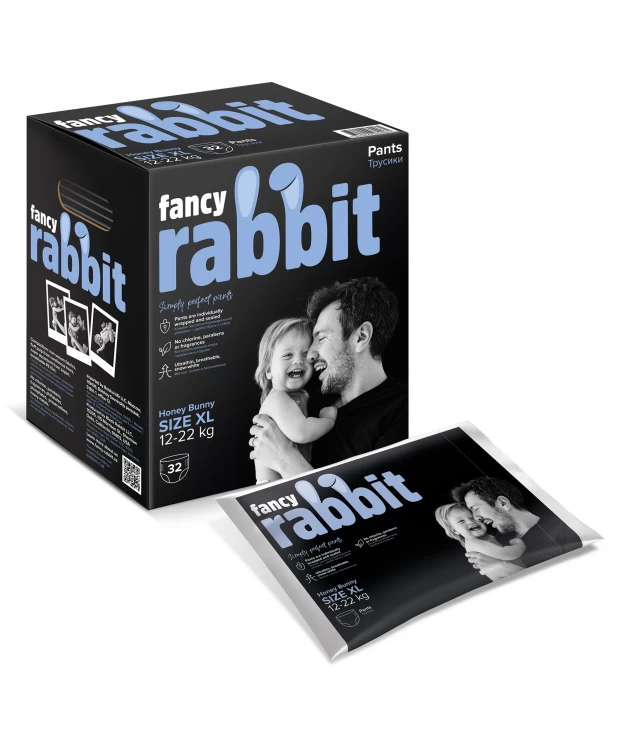 цена Fancy Rabbit Трусики-подгузники, 12-22 кг, XL, 32 шт