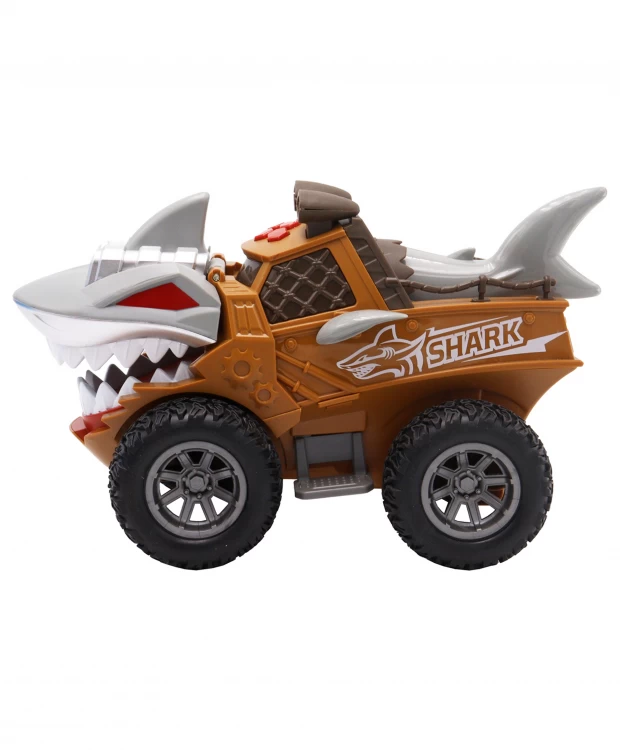 Машинка инерционная Funky Toys Акула коричневая