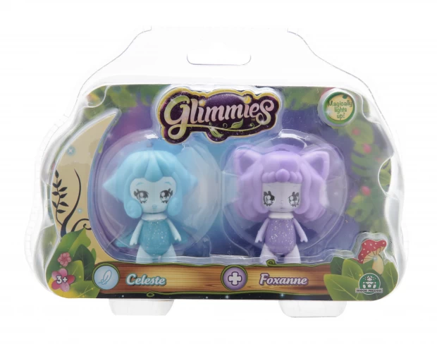 Куклы Glimmies Celeste и Foxanne, 6 см