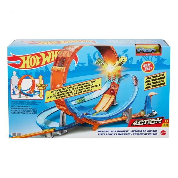 фото Hot wheels набор игровой экшн гигантская петля