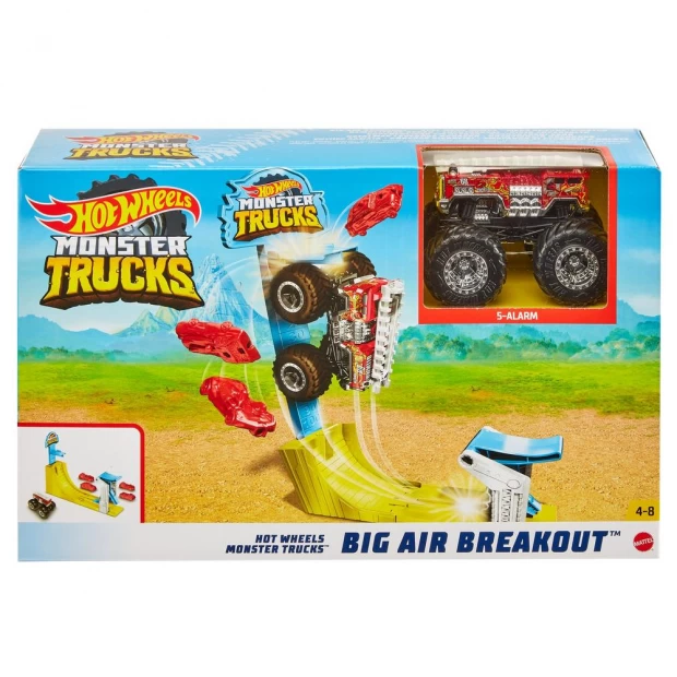 Hot Wheels Монстр-трак трюковой набор Воздушный поединок