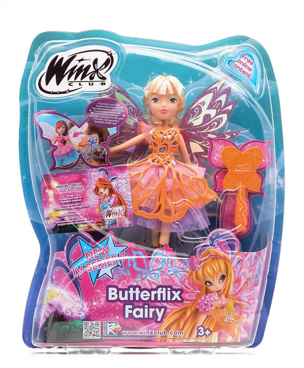 Кукла winx club баттерфликс 2 двойные крылья flora