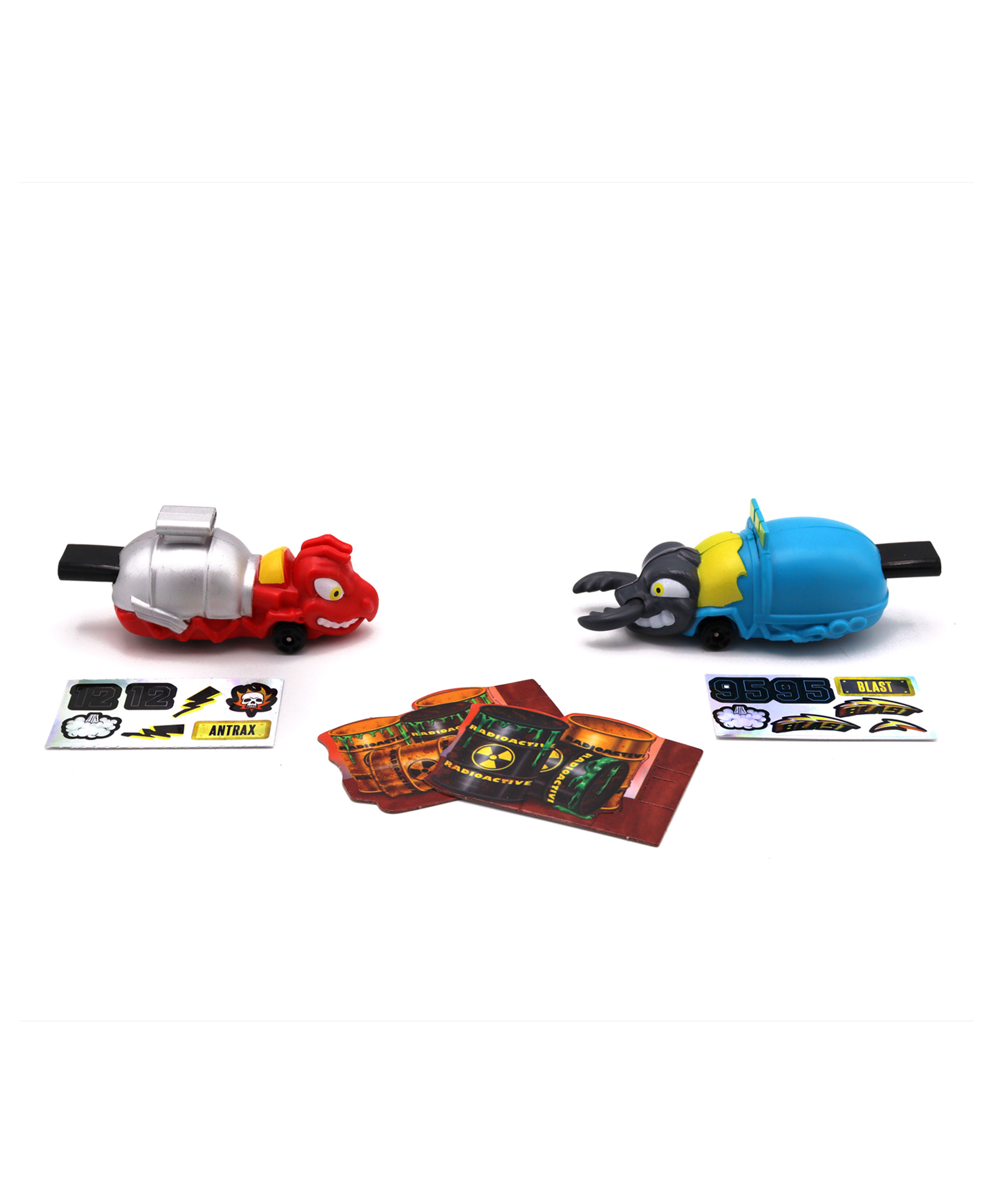 Игровой набор Bugs Racings Гонка жуков с 2 машинками красный Муравей Antrax и синий Жук Blast K02BR006-1 - фото 2