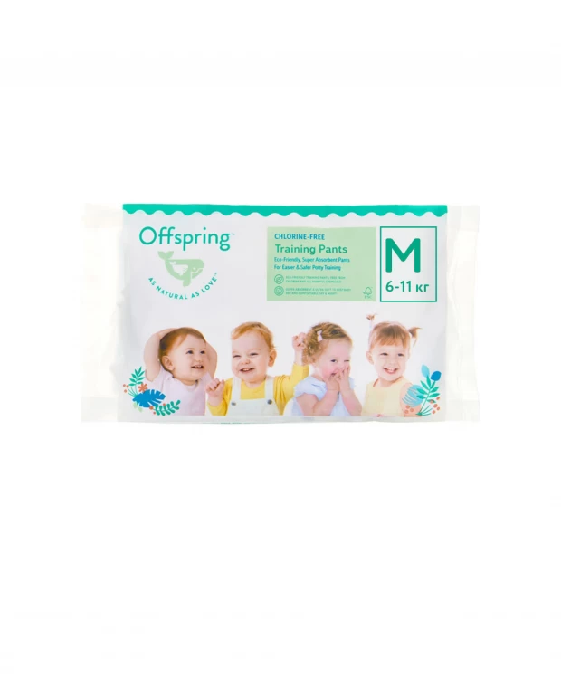 Offspring трусики-подгузники, Travel pack, M 6-11 кг. 3 шт. 3 расцветки