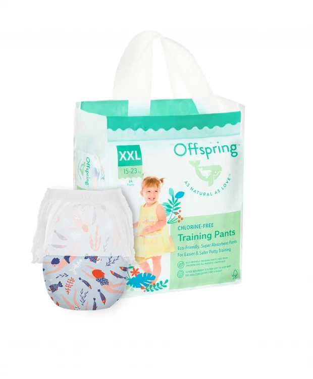 

Offspring трусики-подгузники, XXL 15-23 кг. 24 шт. расцветка Риф