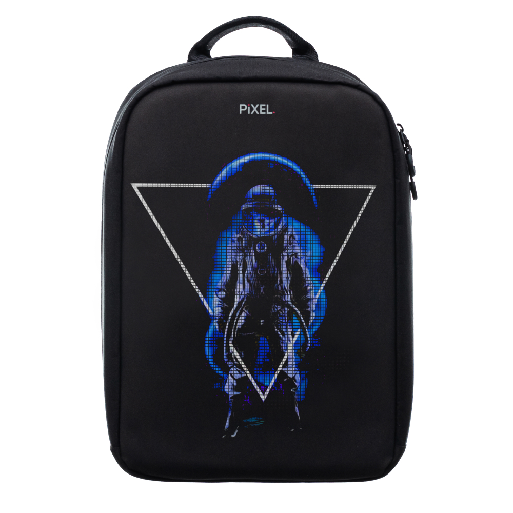 Pixel Bag Рюкзак с LED-дисплеем PIXEL MAX - BLACK MOON (чёрный) PXMAXBM02 - фото 2