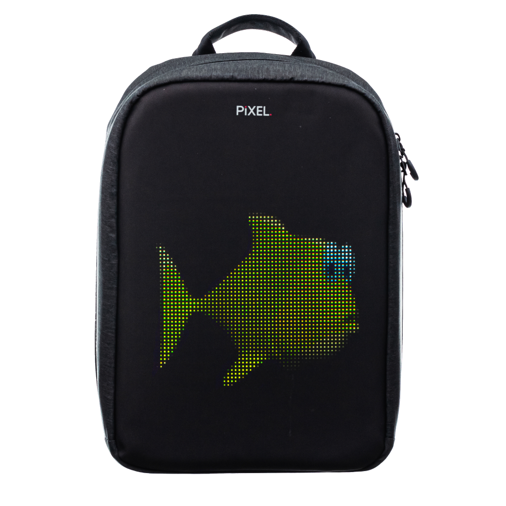 фото Pixel bag рюкзак с led-дисплеем pixel max - grafit (серый)