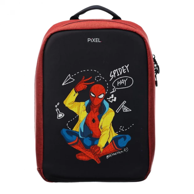 Pixel Bag Рюкзак с LED-дисплеем PIXEL MAX - RED LINE (бордовый)