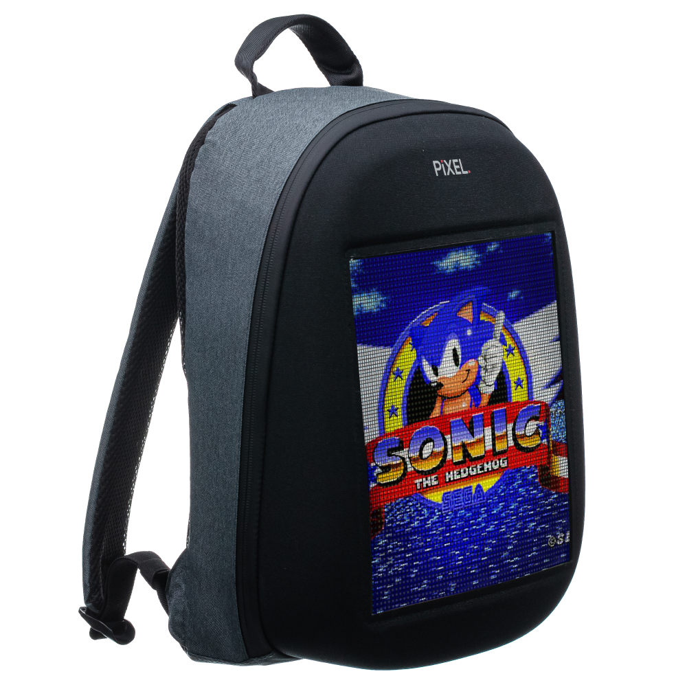 Pixel Bag Рюкзак с LED-дисплеем PIXEL ONE - GRAFIT (серый) PXONEGR02 - фото 1