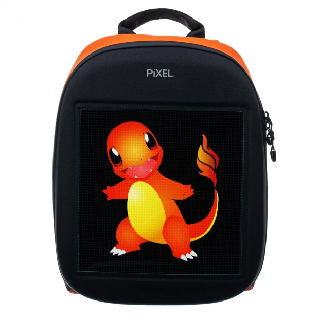 фото Pixel bag рюкзак с led-дисплеем pixel one - orange (оранжевый)