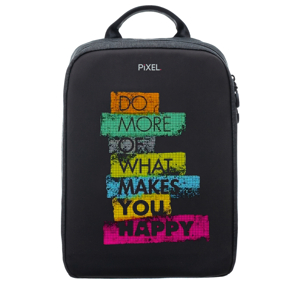 Pixel Bag Рюкзак с LED-дисплеем PIXEL PLUS - GRAFIT (серый) PXPLUSGR02 - фото 2