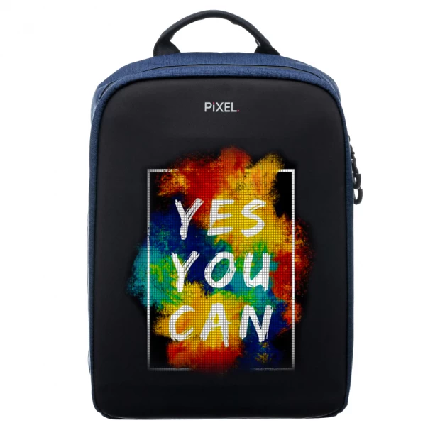 фото Pixel bag рюкзак с led-дисплеем pixel plus - navy (темно-синий)