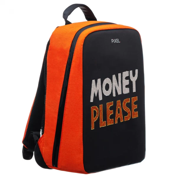 фото Pixel bag рюкзак с led-дисплеем pixel plus - orange (оранжевый)