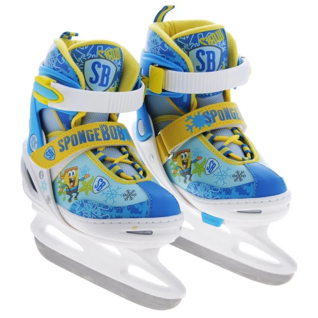 Коньки ледовые детские SPONGE BOB раздвижные, р. 31-35 Gulliver Sport